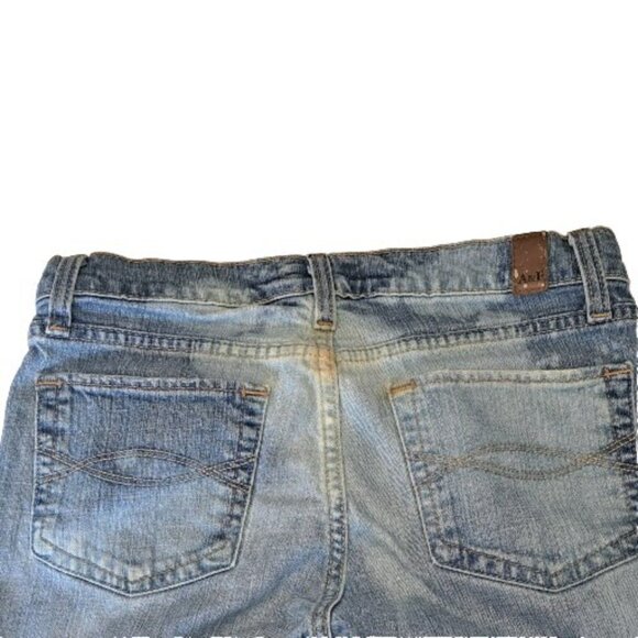 Abercrombie and Fitch Women's Size 2 Blue Stretch Jeans 26x28 Custom Bleached - Picture 4 of 6
